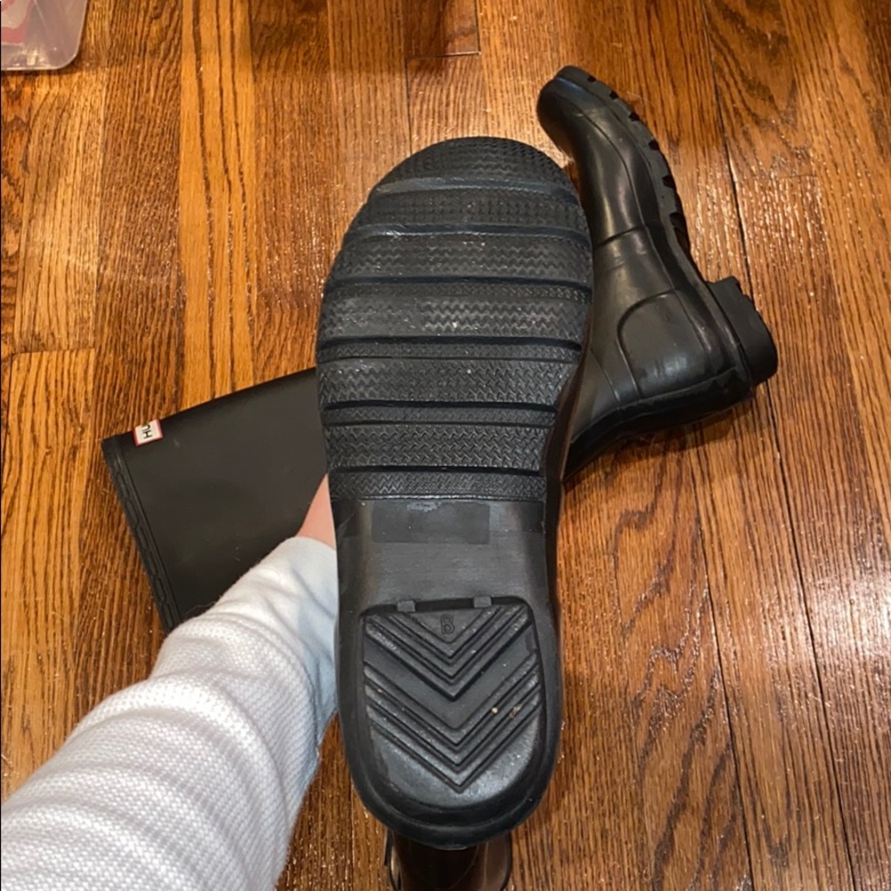 Hunter Classic Tall Rain Boot Black 7 - Picture 4 of 6